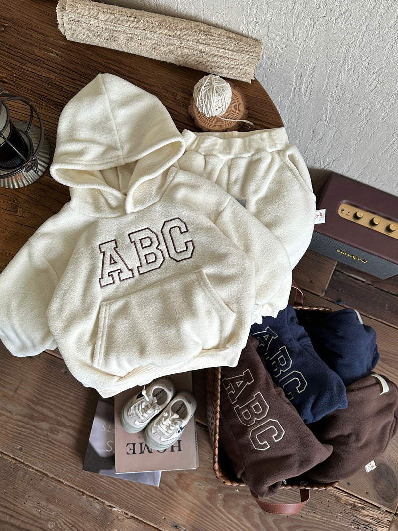 Αλφάβητο παιδί fleece hoodie