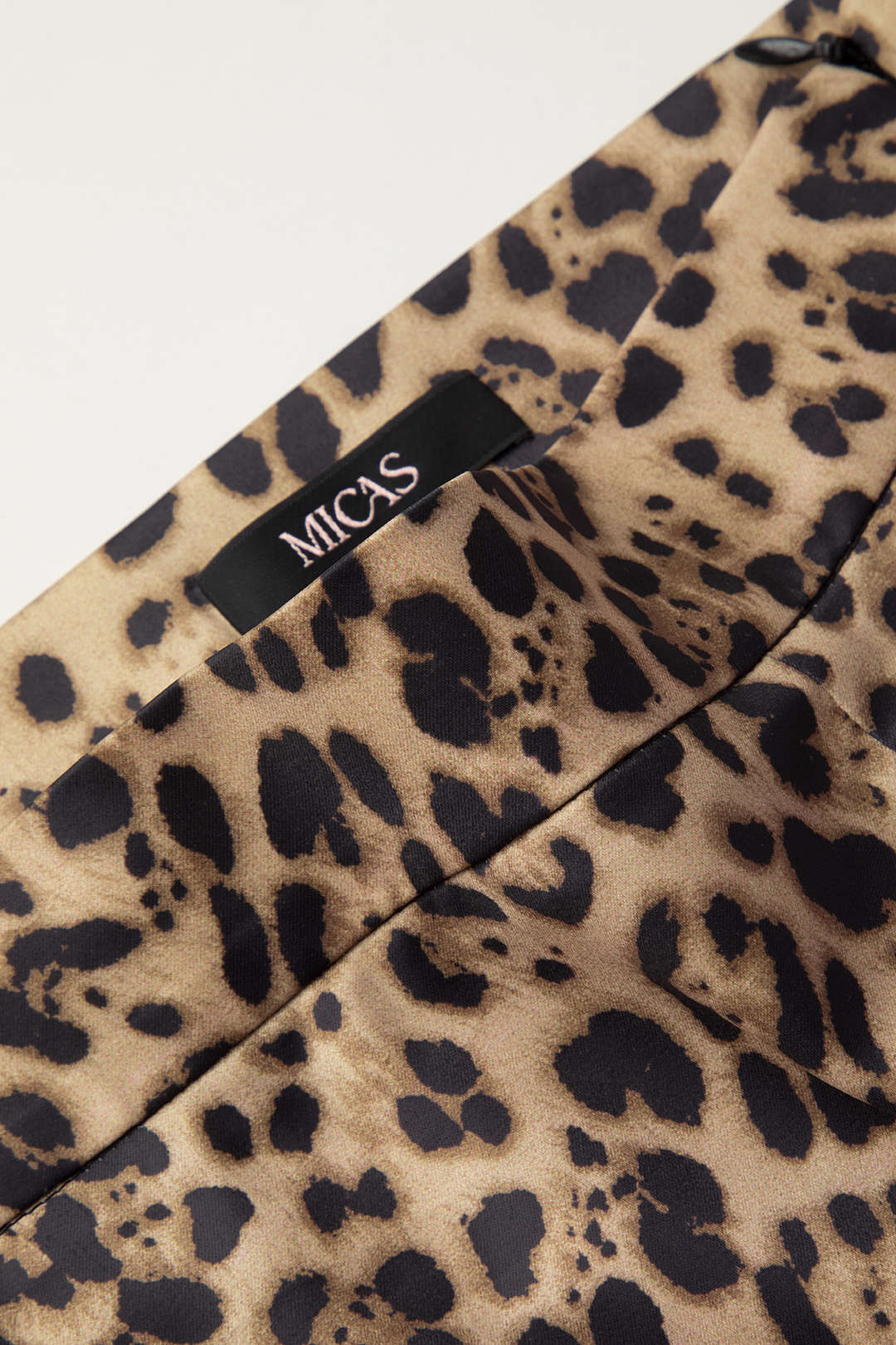 Leopard Print Lace Detail Maxi Skirt