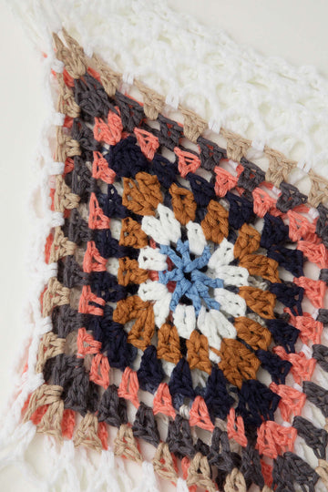 Crochet Tassel Hem Cover-up Top