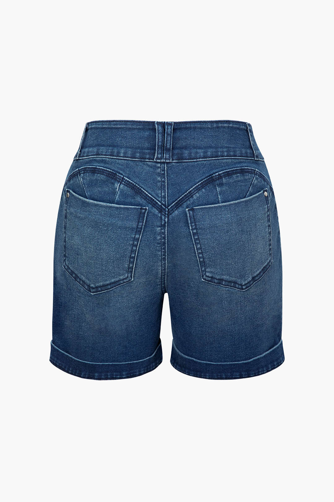 Denim Folded Shorts