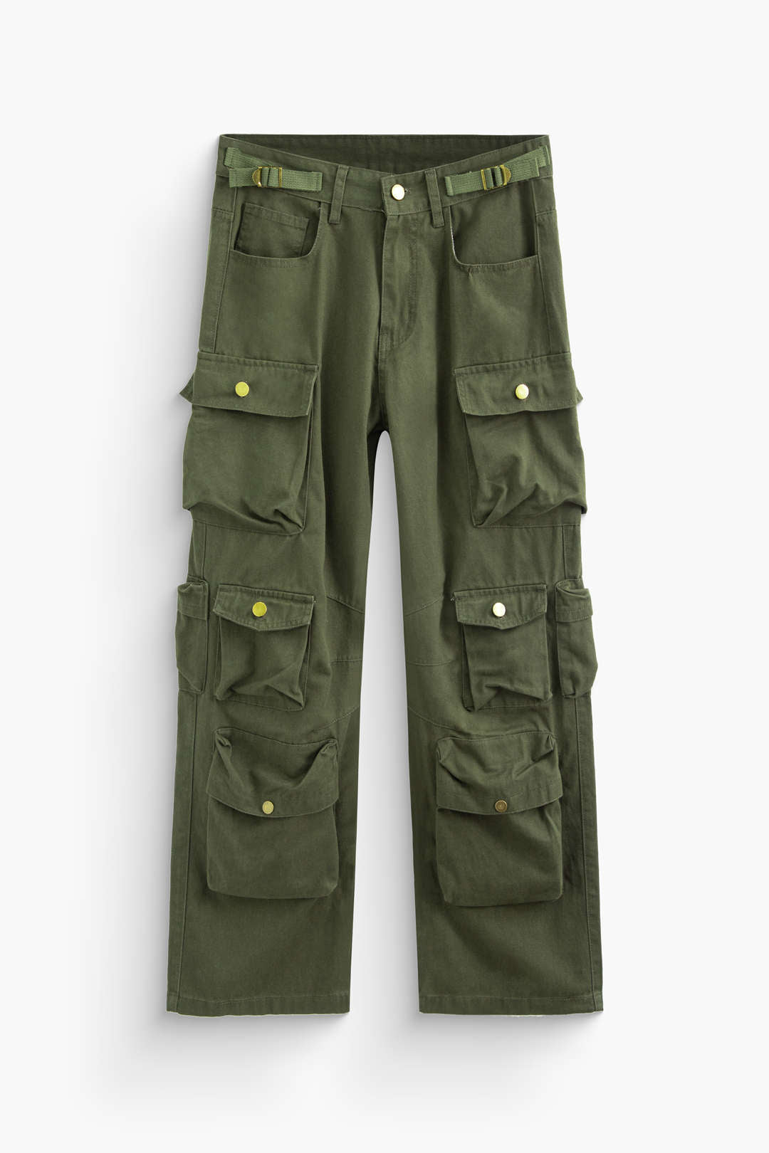 Multi Pockets Wide Leg Cargo Pants