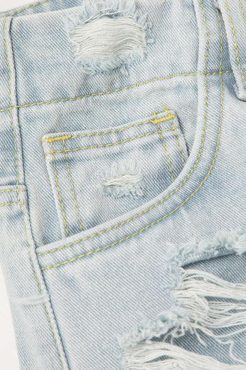 Destroyed Straight Jeans
