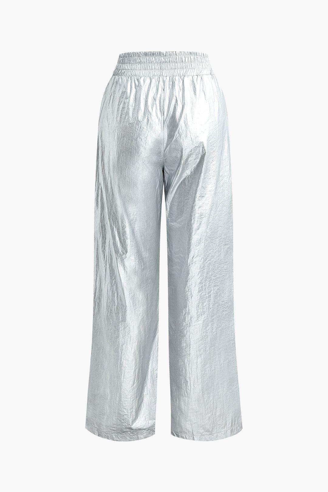 Metallic Wide Leg Pants