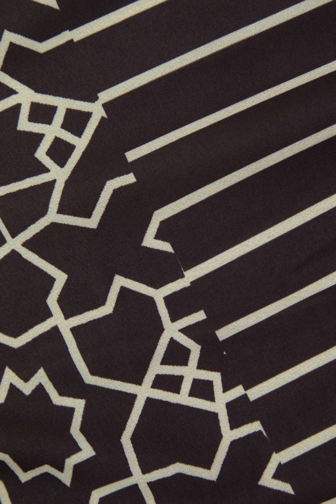Geometric Print Wrap Tie Cover-up