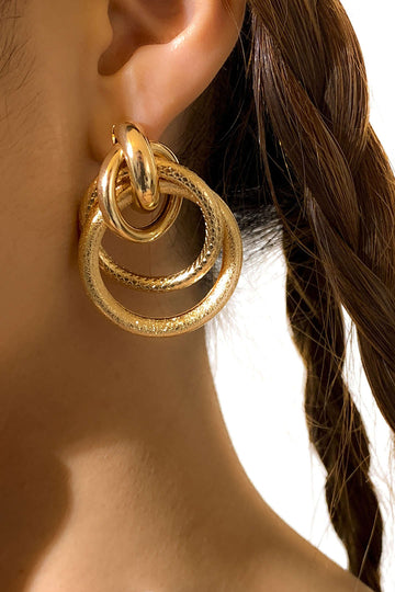 Multi-layered Circle Earrings