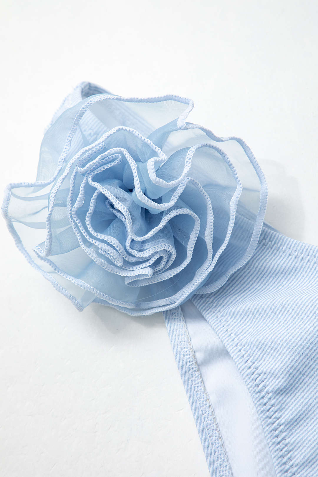 3D Flower Back Halter Tie Bikini 2-pc Set