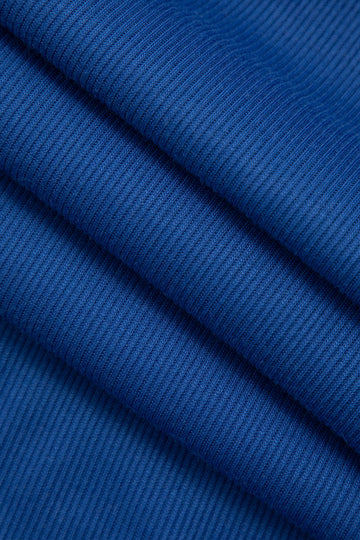 V-neck Knot Front Knit Top And Drawstring Slit Skirt Set