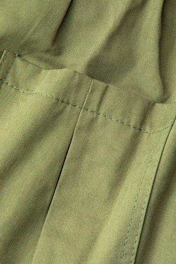 Drawstring Patch Pocket Cargo Mini Skirt