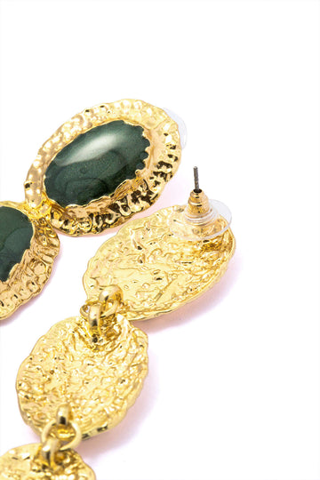 Gold-tone Crystal Drop Earrings