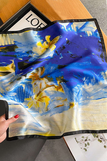 Silk Oil Painting Pattern Scarf