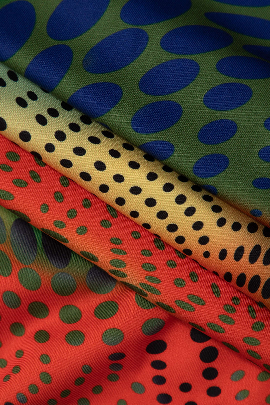 Polka Dot Print One Shoulder Top And Ruched Maxi Skirt Set