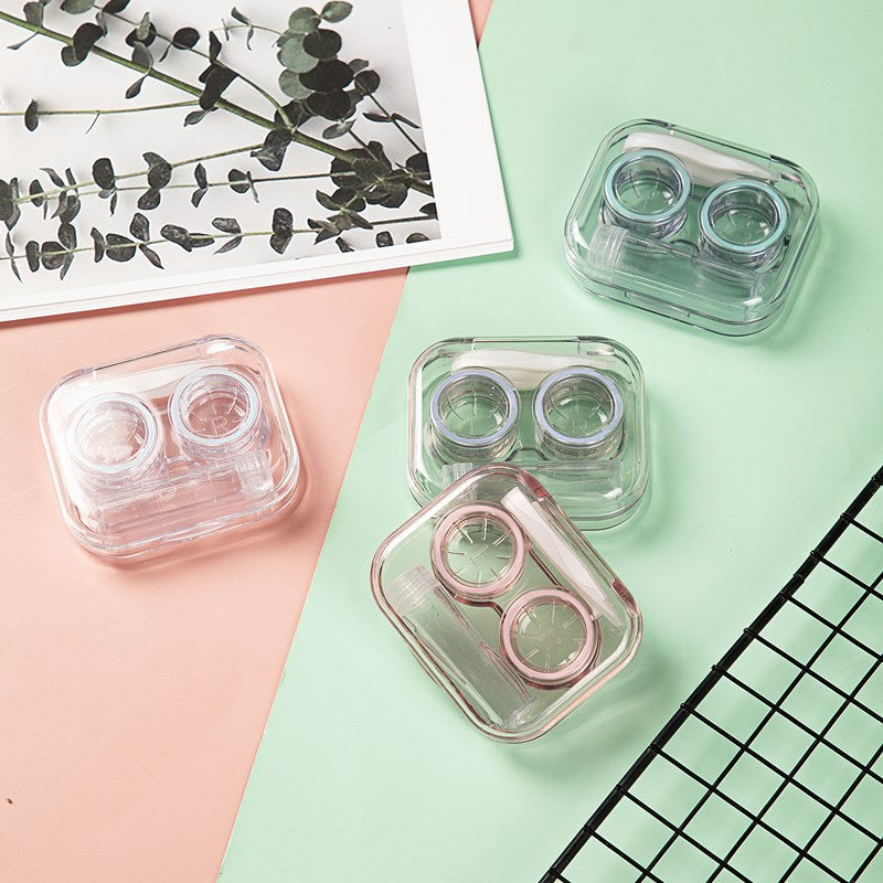 Clear Contact Lens Case With Gasket Ring