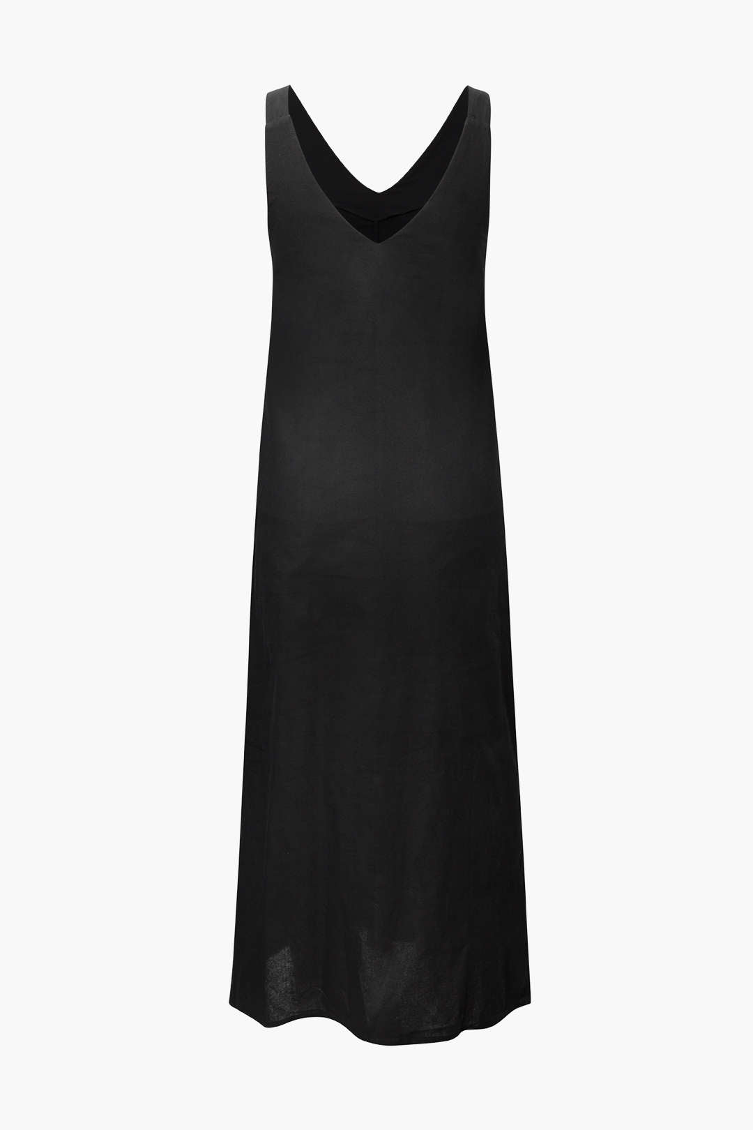 V-neck Slit Front Sleeveless Maxi Dress