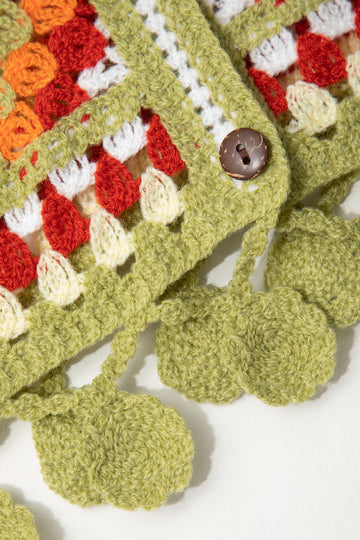 Crochet Tassel Hem Crop Cami Top