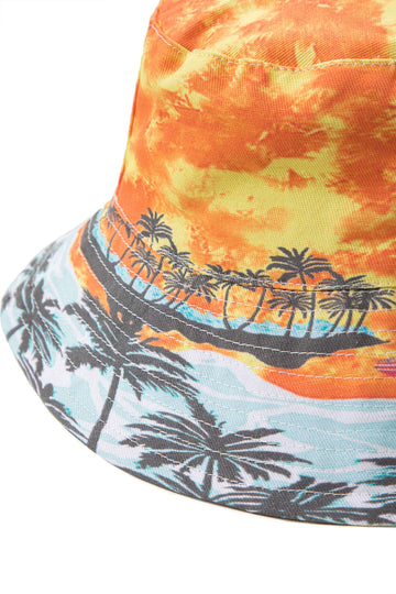 Palm Tree Print Bucket Hat