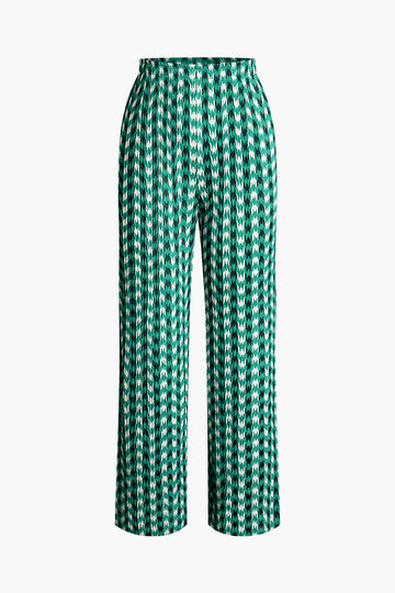 Houndstooth Pattern Pants