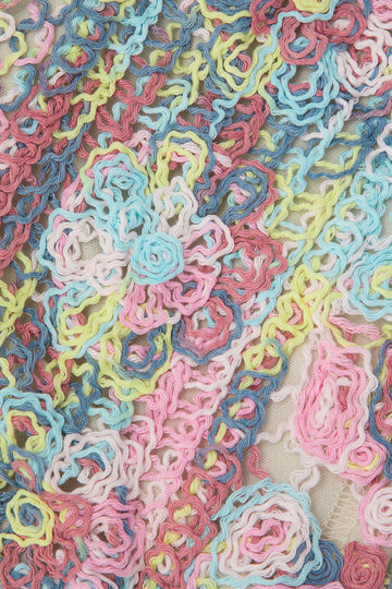 Multicolor Crochet Knit Crop Cami Top