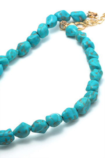 Sun Turquoise Beaded Necklace