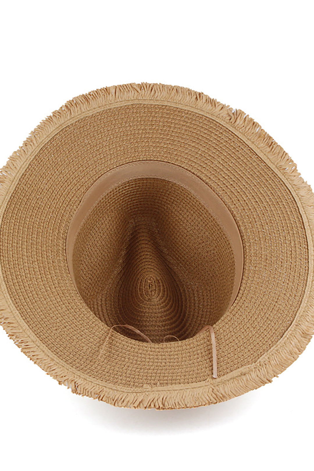Tassel Shell Detail Straw Cowboy Hat
