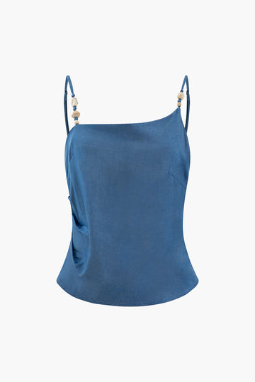 Asymmetric Ruched Cami Top