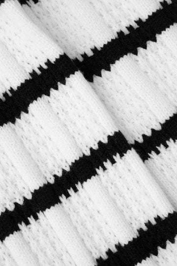 Stripe Tie Front Knit Top