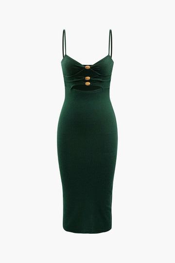 Cut Out Front Midi Dress