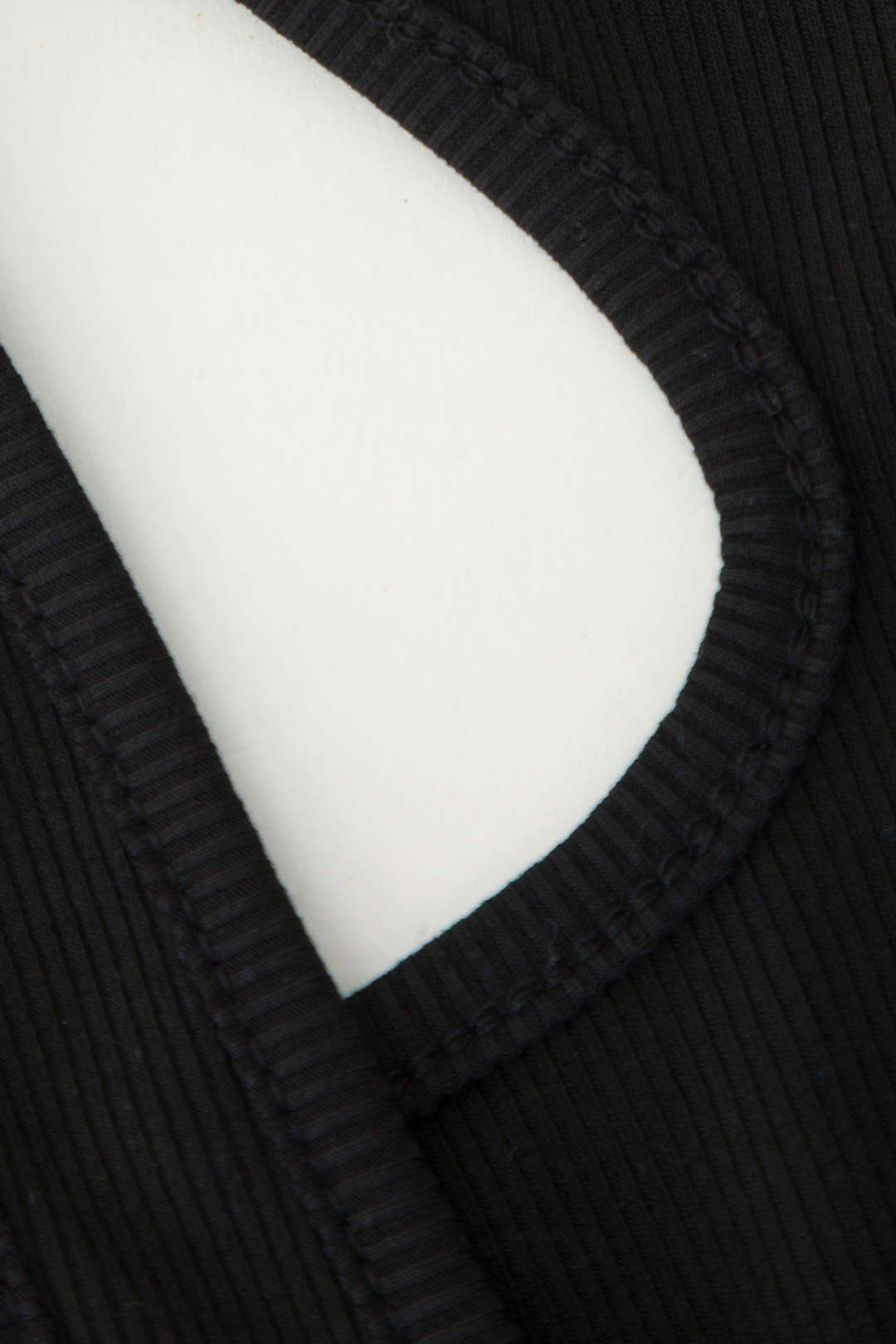Asymmetric Rib Knit Slit Midi Dress