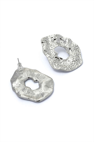 Hammered Cut Out Earrings