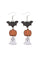 Halloween Bat & Pumpkin & Ghost Drop Earrings