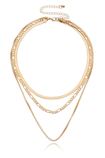 Triple-layered Cuban Chain Necklace