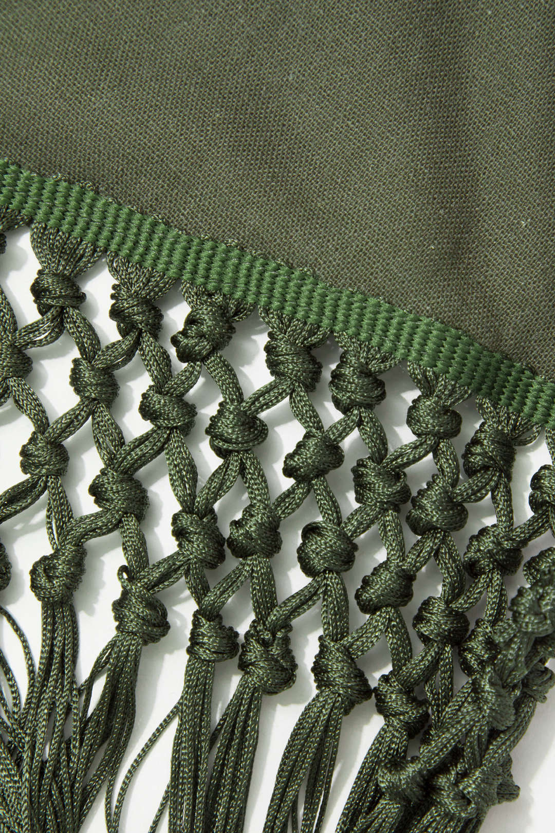 Linen-Blend Asymmetric Knotted Cloak Mini Dress