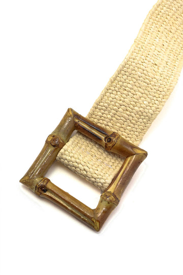 Bamboo Buckle Braided Belt