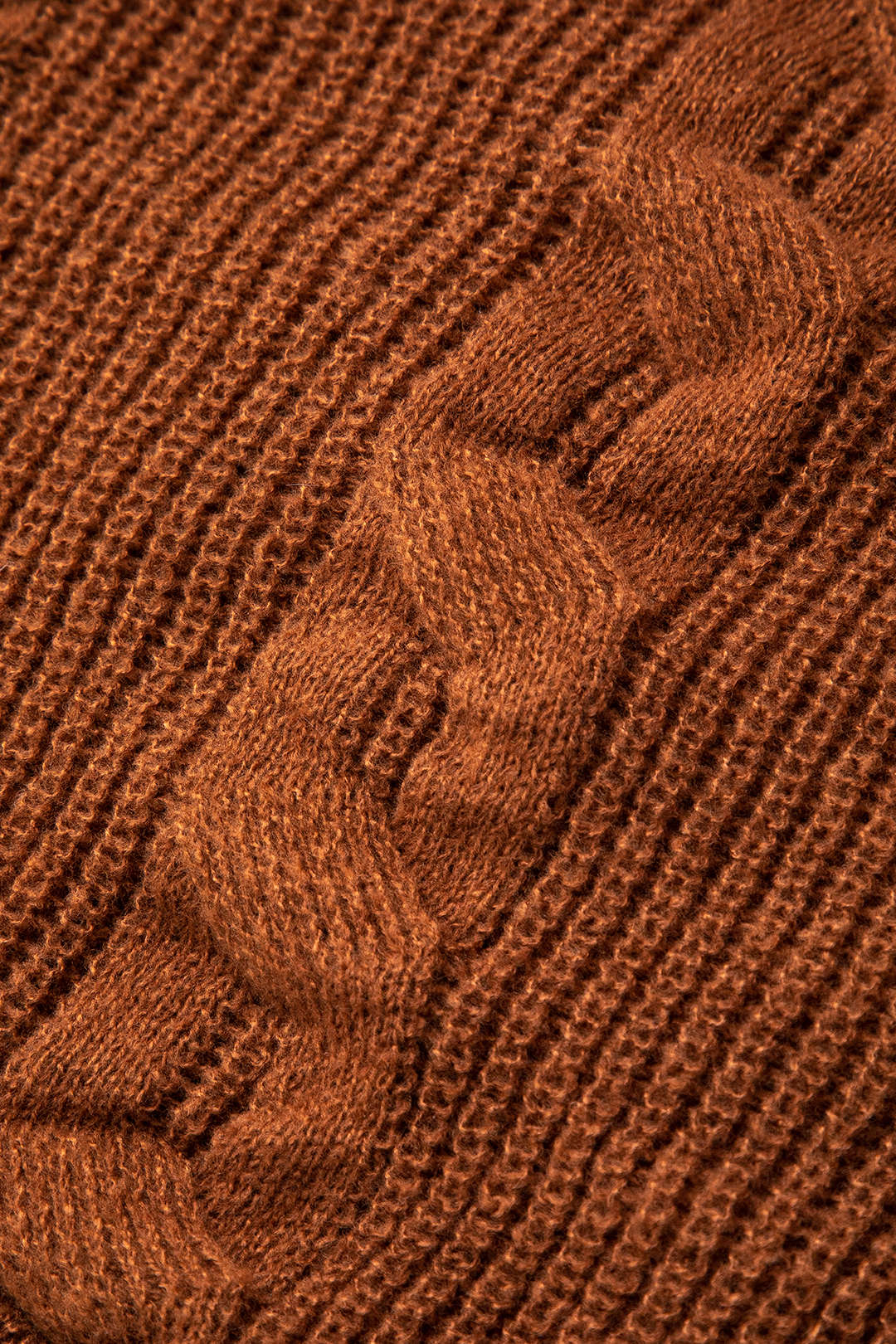 Fringe Detail Turtleneck Sweater And High Waist Knit Pants Set