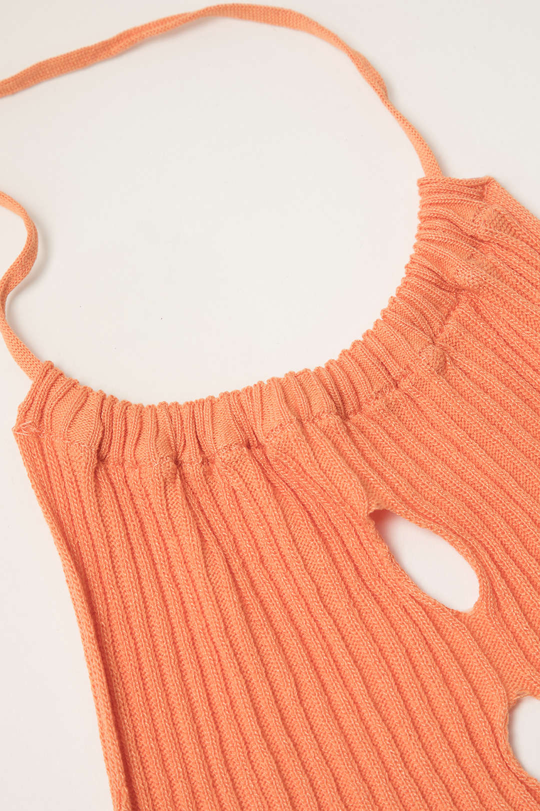 Cut Out Knit Halter Top