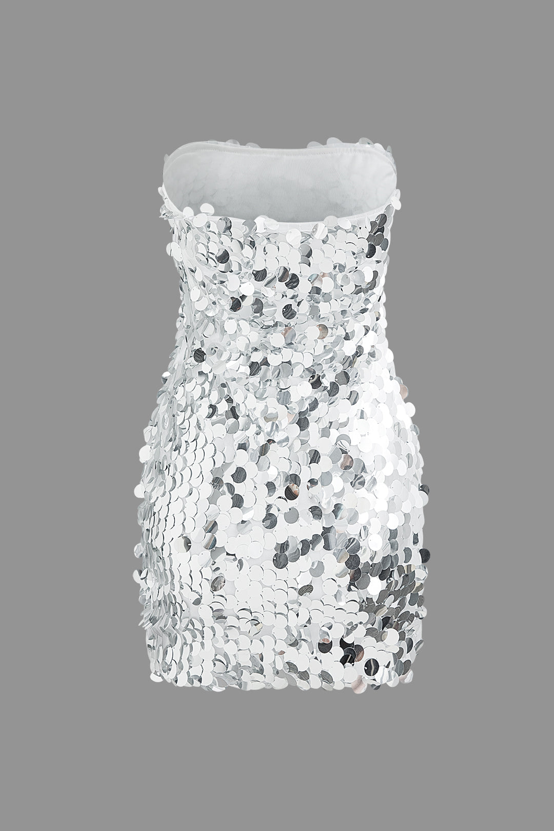 Sequin Strapless Bodycon Mini Dress