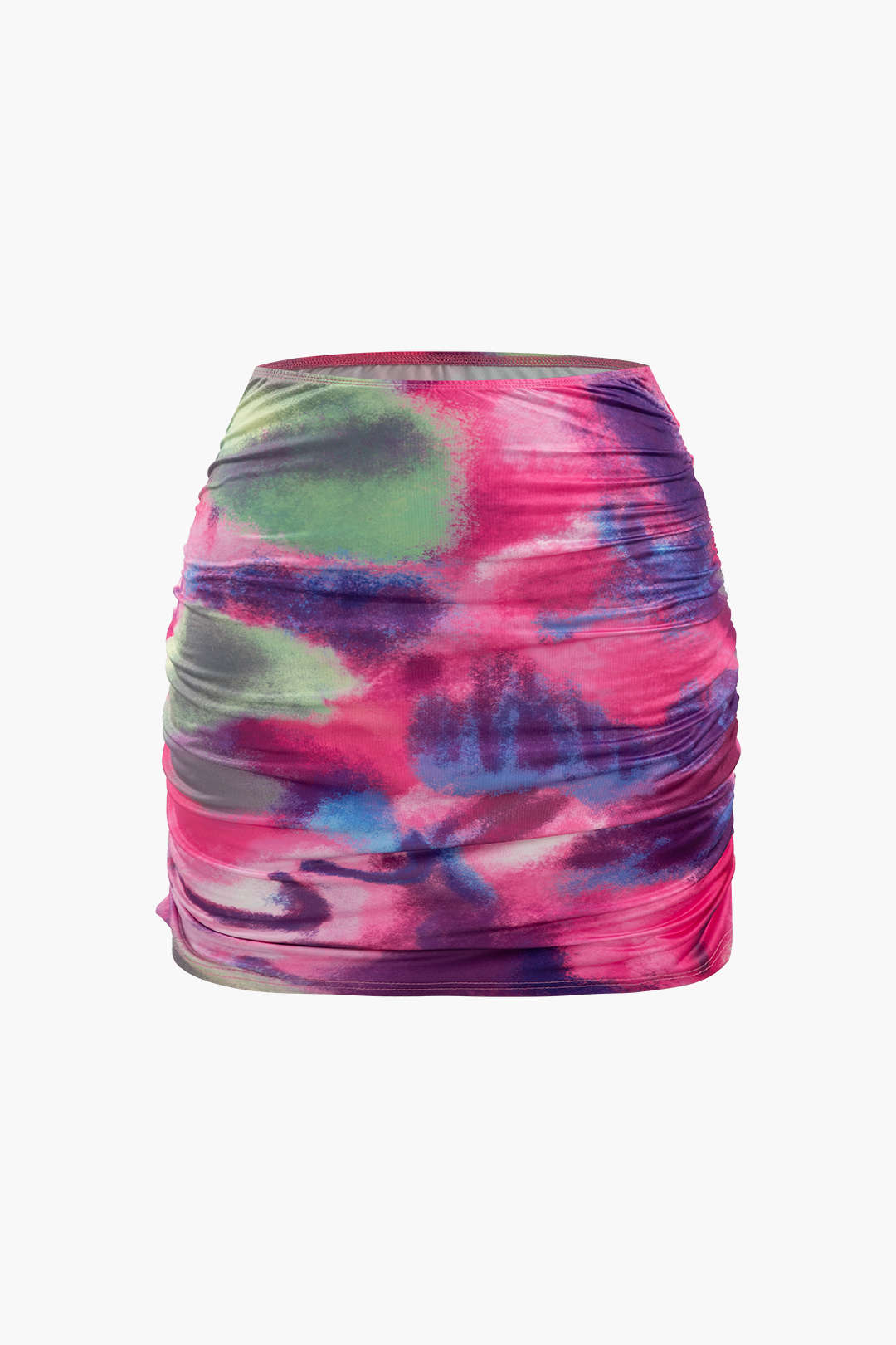 Abstract Print Corset Top And Mini Skirt Set