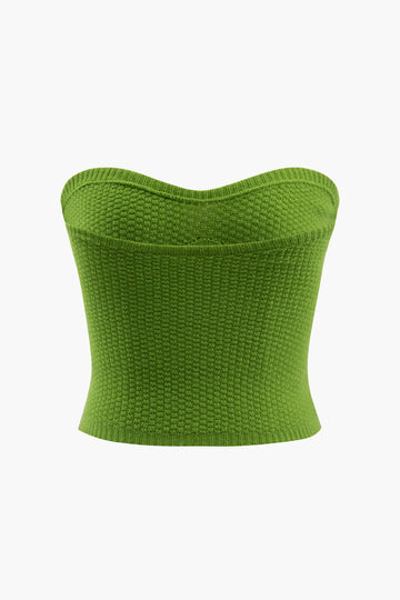 Solid Knit Tube Top